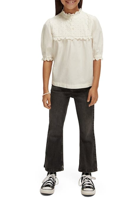 SHORT-SLEEVED BROIDERIE ANGLAISE TOP VANILLA ICE 4