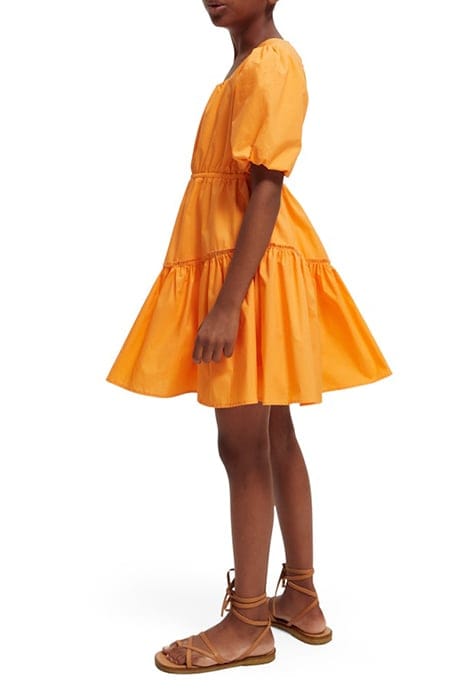 VOLUMINOUS TAPE DETAIL DRESS PAPAYA 6