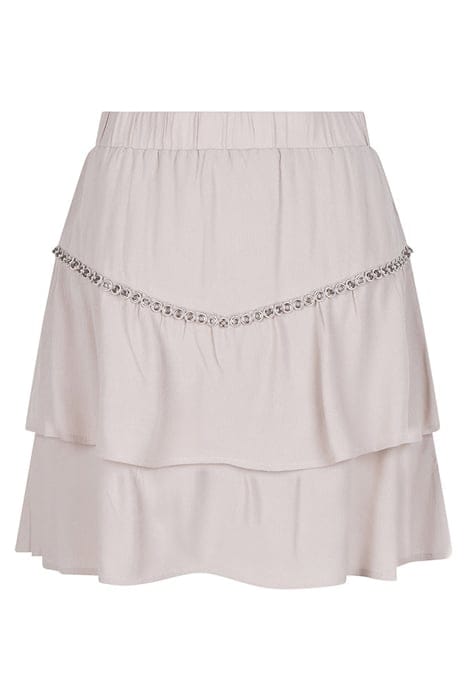 D6CHIA EYELET MINI SKIRT ICE GREY 3
