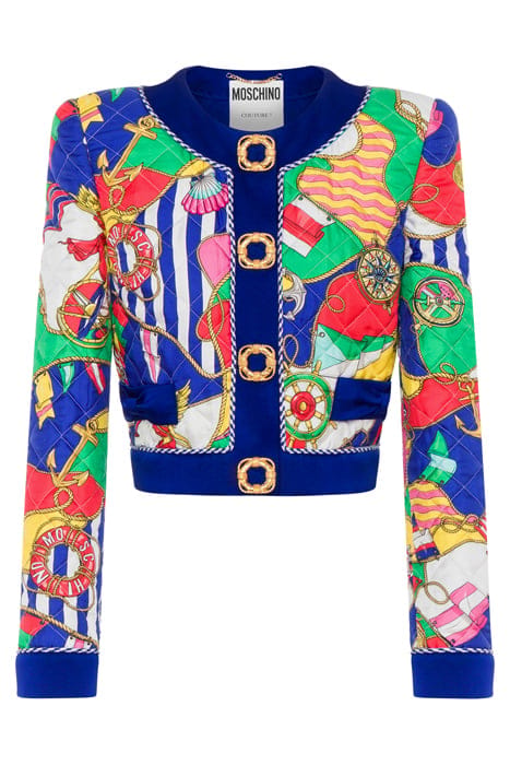 ALLOVER NAUTICAL SILK TWILL JACKET MULTICOLOR 3