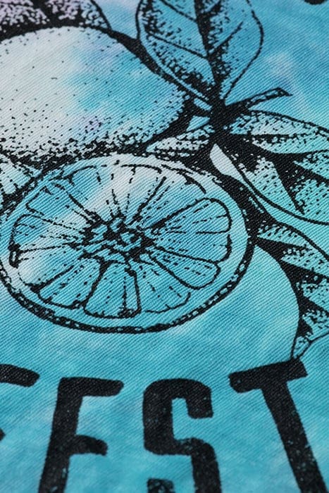 RELAXED-FIT TIE-DYED COTTON LINEN ARTWORK T-SHIRT TIE DYE 3
