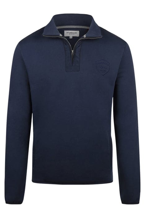 ZIP MOCK WITH NYLON NAVY 1