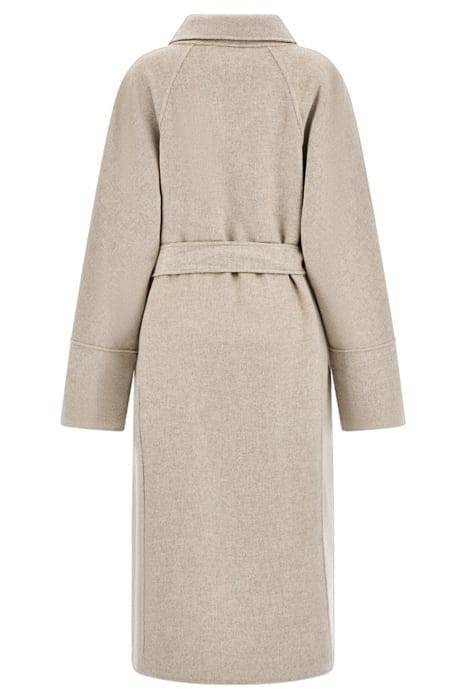 MARCIANO BY GUESS MAXIME LONG COAT LIGHT GREY WRAP MULTI 5