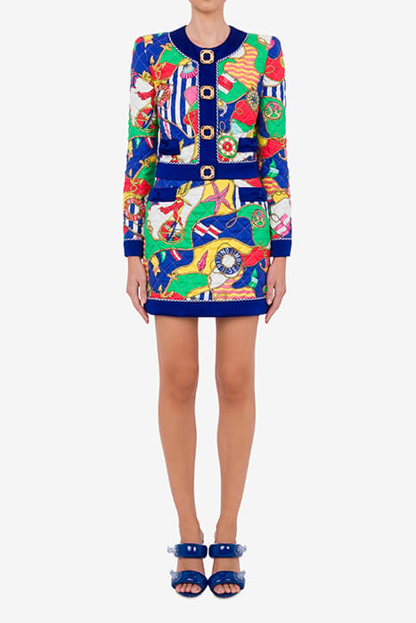 ALLOVER NAUTICAL SILK TWILL JACKET MULTICOLOR 1