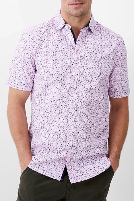 PATTERNED SS NAVY TRIM FLORA PINK 1
