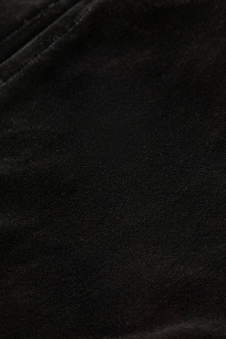 VELVET RUCHED TOP WITH PUFF SLEEVES BLACK SKY 3