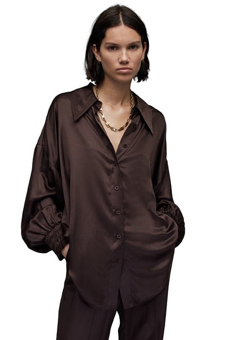 CHARLI SHIRT WARM CACAO BROWN 1