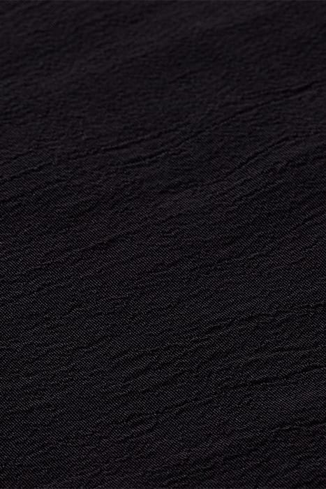 LONG-SLEEVE DRAPED DRESS WITH SLIT DETAIL BLACK 7