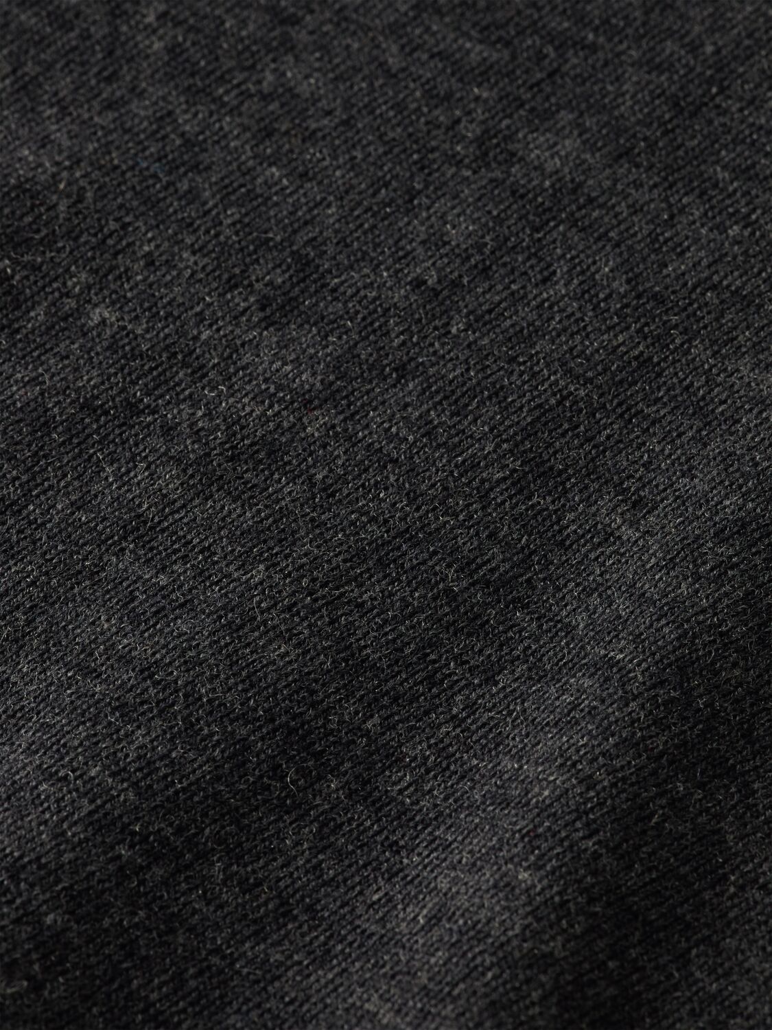ESSENTIALS - CREWNECK PULLOVER IN MERINO WOOL GRAPHITE MELAN 3