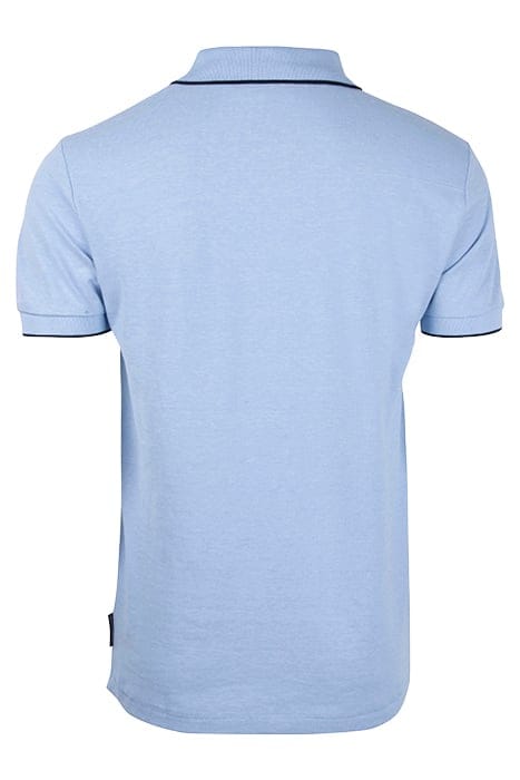 TIPPED PIQUE POLO SKY MEL / MARINE 2