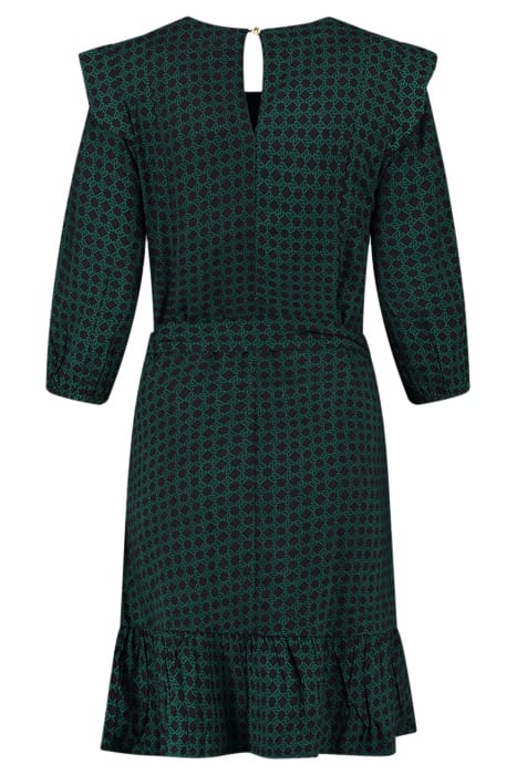 ROSINDA DRESS BLACK/PETROL BLUE 2