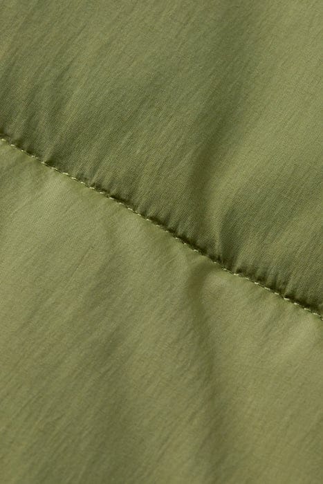 MID LENGTH FABRIC MIX PUFFA JACKET ARMY 10