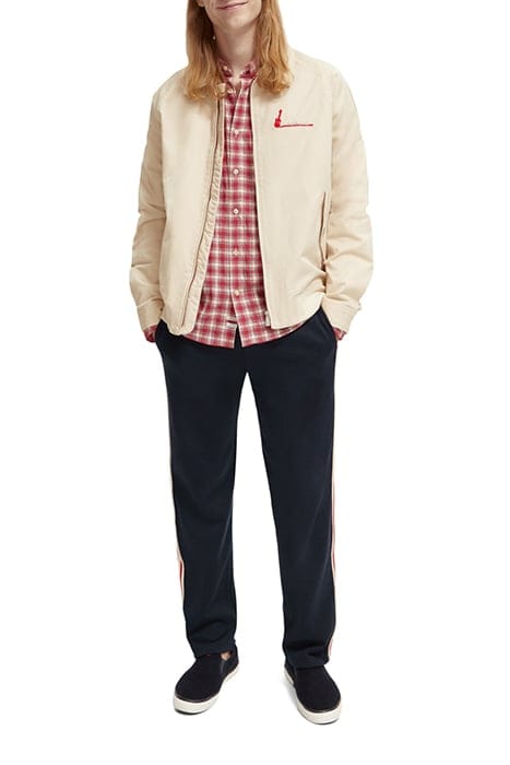 COTTON BLOUSON JACKET STONE 3