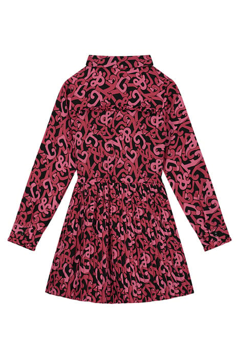 ILONA LOGO DRESS BLACK/CARDINAL RED/FRUIT PAVE 2