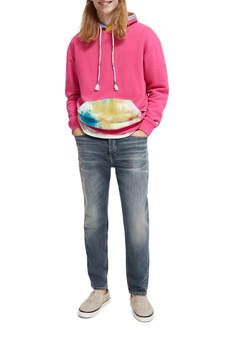TOWELLING POCKET HOODIE MYSTIC PINK 3