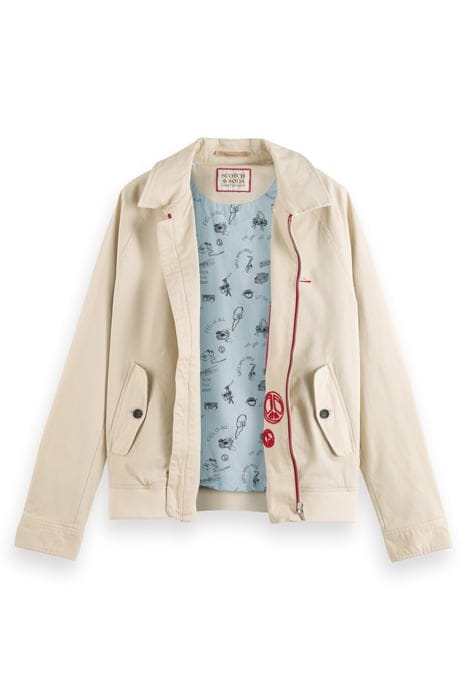 COTTON BLOUSON JACKET STONE 5