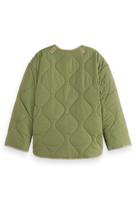 LIGHT-PADDED REVERSIBLE PRINTED JACKET MILITARY 5