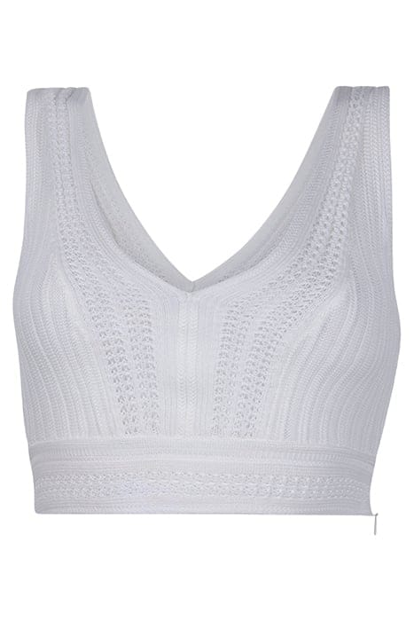 LACE CROP TOP WHITE TANKS & CAMIS 1