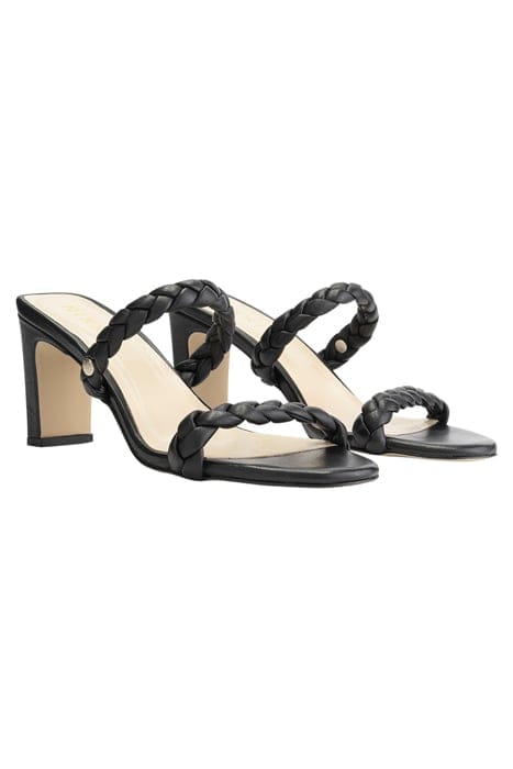 BRAIDED MULES BLACK 2