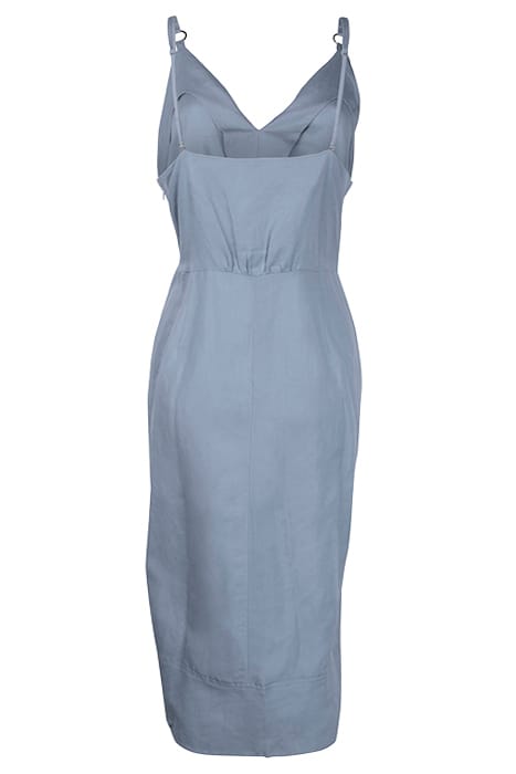 KAY LINEN MIDI DRESS BLUE 2