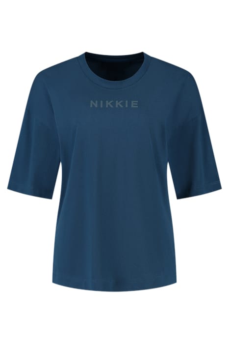 NIKKIE LOGO T-SHIRT NAVY 1