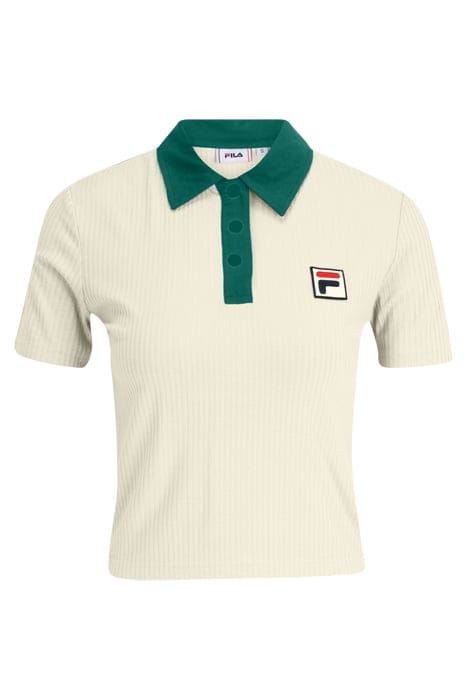 LOOKNOW RIBBED POLO SHIRT ANTIQUE WHITE 4