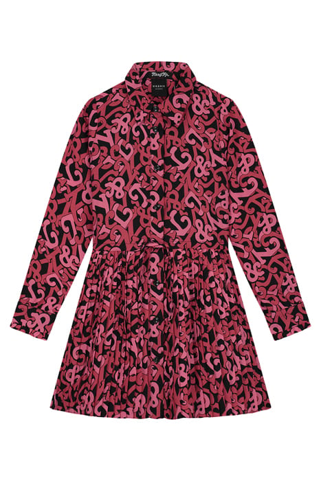 ILONA LOGO DRESS BLACK/CARDINAL RED/FRUIT PAVE 1