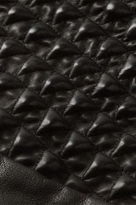 LEATHER TEE BLACK 8