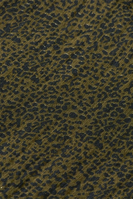 WRAP MINI DRESS LEOPARD SPOT GREEN 9