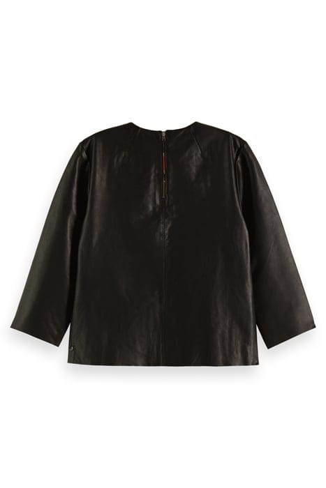 LEATHER TEE BLACK 6