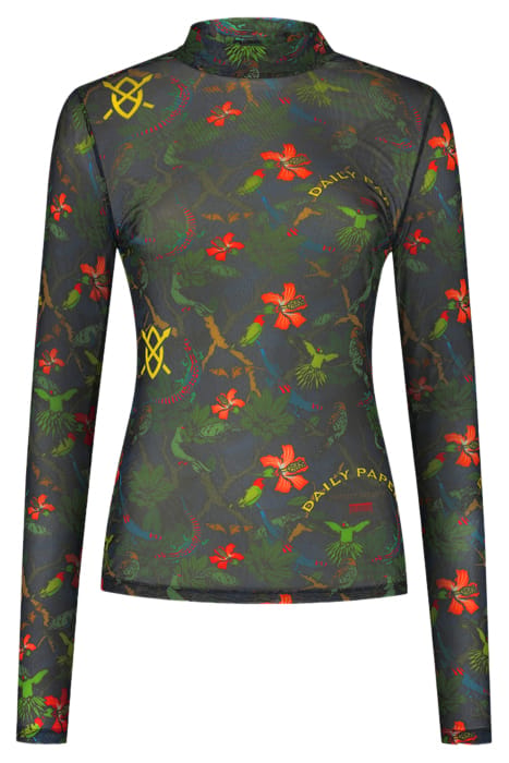GREEN BLACK YELLOW PARIDA TOP GREEN/BLACK/YELLOW 1
