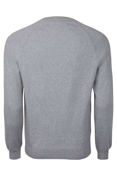 STRETCH COTTON CREW GREY MEL 2
