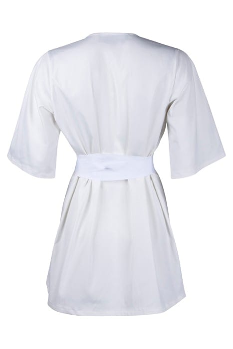 WOMENS OVERSIZED V NECK SHIRT WHITE 2