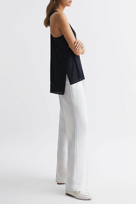 BROOKLYN EMBELLISHED TANK TOP CAMI — NAVY 4