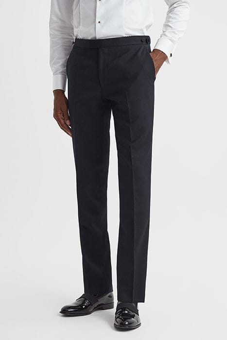 DEAL TEXTURED SUIT PANTS — NAVY 1