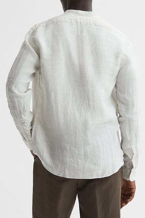 OCEAN CASUAL SHIRT — OATMEAL/WHITE 2
