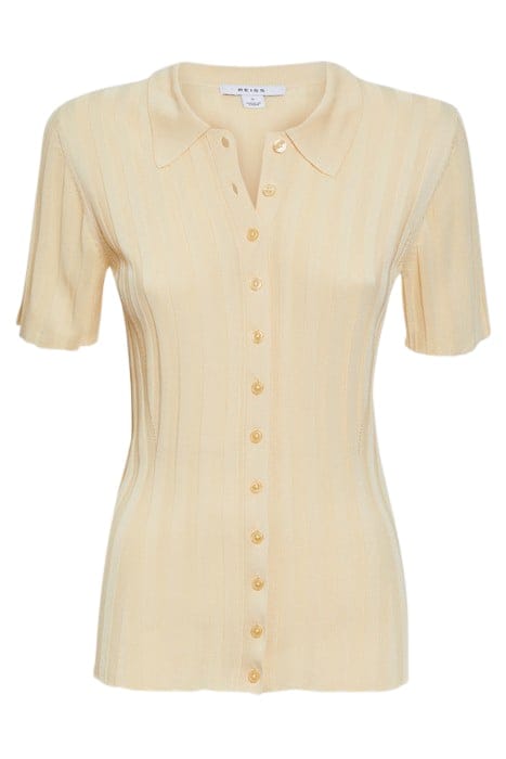 STELLA FITTED CARDIGAN — LEMON 4