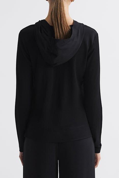 EMILIA DRAPE PAJAMAS — BLACK 2