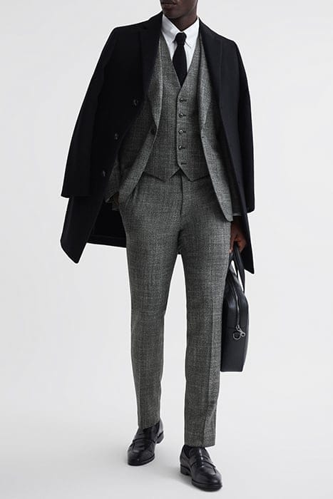 CROUPIER-BIRDS WAISTCOATS — CHARCOAL 4