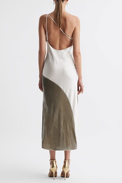 KEELEY METALLIC MIDI DRESS — SILVER 2