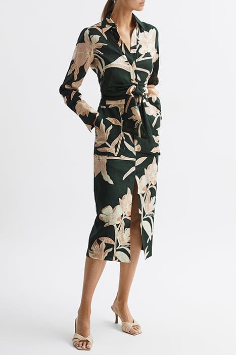 DAHLIA BLOUSES — BUTTON-DOWN KHAKI 1