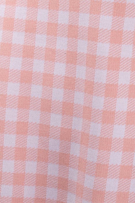 ELENA A LINE MINI KNIT DRESS PINK CHECK 3