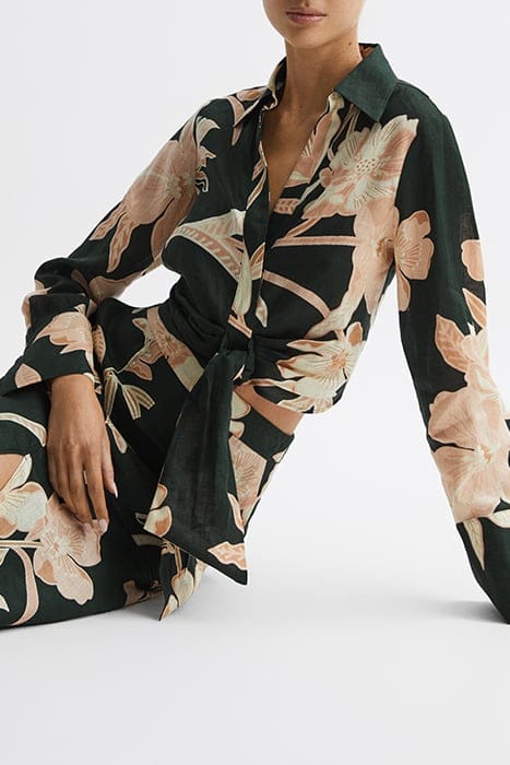 DAHLIA BLOUSES — BUTTON-DOWN KHAKI 5