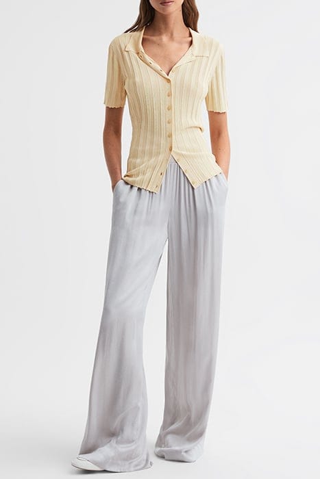STELLA FITTED CARDIGAN — LEMON 3