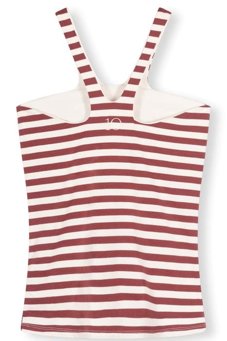 SPORTY WRAPPER STRIPES WARM WHITE/BURGUNDY 6