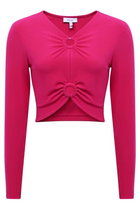 HANNAH-RING LONG-SLEEVED TOP — PINK 4