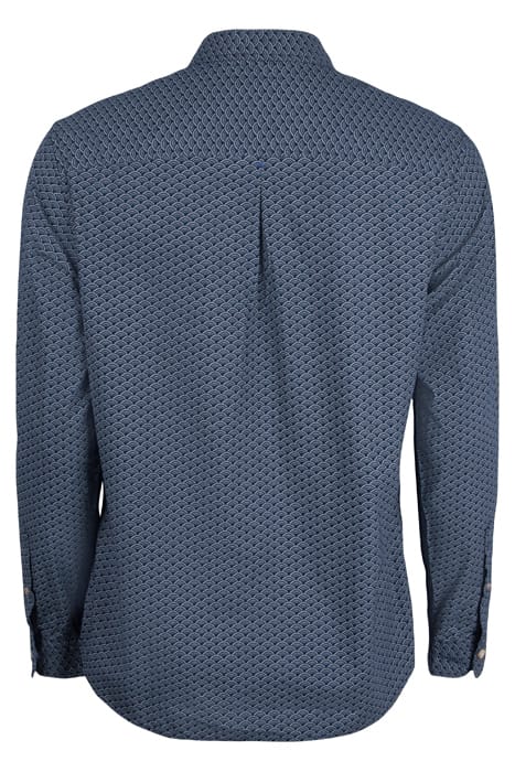 FAN GEOMETRIC PRINTED SHIRT DARK NAVY 2