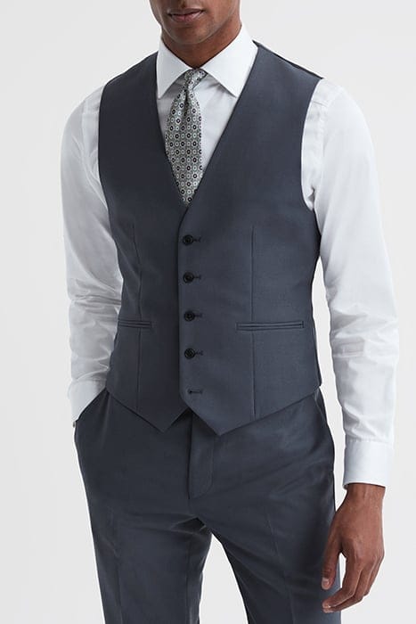 FINE WOOL WAISTCOATS — BLUE 1