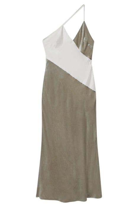 KEELEY METALLIC MIDI DRESS — SILVER 3