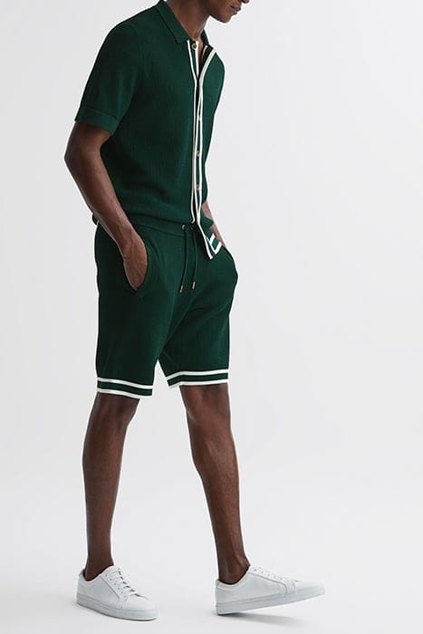 ANDRE-KNIITED SHORTS — GREEN 3